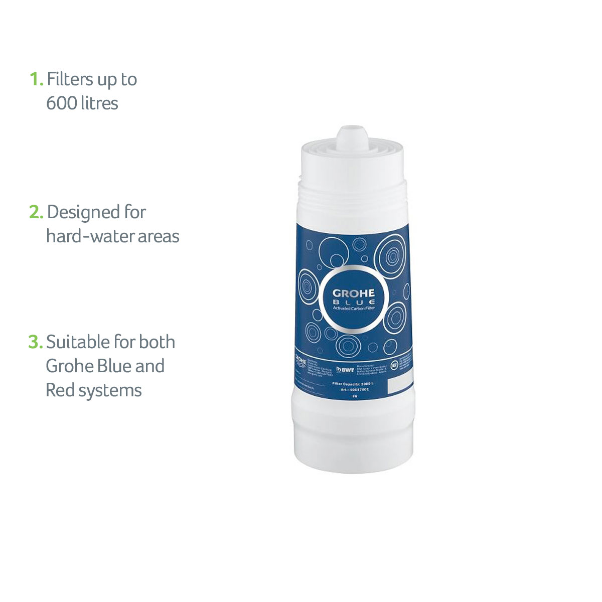 Grohe Blue Filter S-Size | 600 Litre