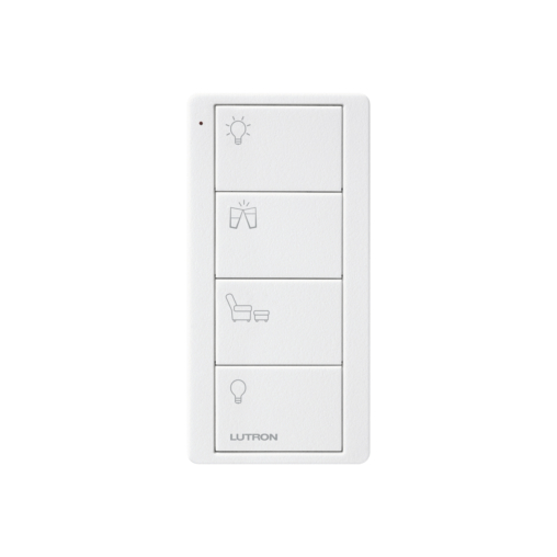 Lutron Pico Wireless White Remote Control | 4 Button Family Room Control